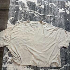 XL - American Eagle Outfitters Beige Ribbed Top